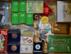 Interesting collection of European PGA golfing tournament related items: Lancôme Golf Tournament bag