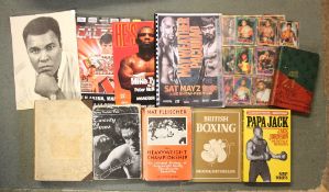 Boxing Book & Ephemera Selection includes 'Wonders of Bodily Strength and Skill' c.1880s, 'Boxiana