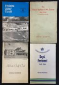 4x leading England, Wales and Scotland golf club handbooks - Royal Lytham & St Annes Golf Club c/w