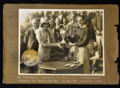Hector Thompson - 1935 Irish Open Amateur Golf Champion signed golf ball - signed and dated after