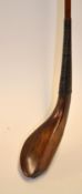 Fine W Anderson dark stained beech wood driver fitted with limber green heart shaft c.1885 - the