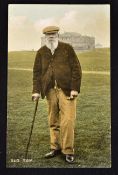 Tom Morris colour golfing postcard - titled 