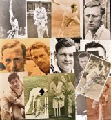 Cricket Signed Player Photocards including Bob Appleyard, Bob Knight, Jeff Jones, Eric Russell, Mike