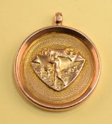 1931 Lang Trophy 9ct gold winners golf medal - engraved on the reverse 