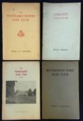 4x Berkshire and Herts golf club handbooks by H.K Browning - The Sunningdale, Calcot Golf Club,