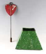 Bruntsfield Links Golfing Society Edinburgh Golf Tee Box and No. 7 Heart shaped metal pin flag -