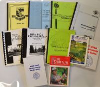Collection of 1990's US Open, PGA Golf Championship and Curtis Cup Player and Media Guides (8) -