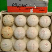 12x interesting unused square dimple golf balls - 9x Henley Minor 