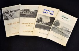 Collection of Golf Club Handbooks (4) - Burnham and Berrow Golf Club with many quotes and comments