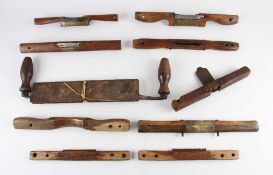 Tennis Racket Fabrication Tools - Spoke-shave Selection - to include a selection of various spoke