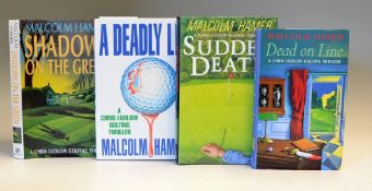 Golf Fiction Books (4) - collection of Chris Ludlow Golfing Thriller books by Malcolm Hammer