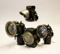 Selection of Joseph Lucas Cycling Lamps to include 'Calcia Club', 'Calcia Cadet', a scarce '