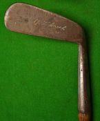 Early RT Jones signature Calamity Jane wry neck putter - by Spalding and fitted with original full