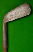 Early F H Ayres left hand general iron c.1885 - stamped S to the head and fitted with good