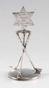 1959 Potters Bar Golf Club silver trophy - 3x crossed golf clubs mounted on a circular base