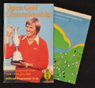 1982 Open Golf Championship programme signed by the winner Tom Watson - played Royal Troon and
