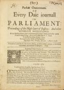 Scarce Early Commonwealth Weekly Newspaper Entitled 