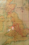 Map of The London Midland and Scottish Railway - and connections, printed McCorquodale & Co,