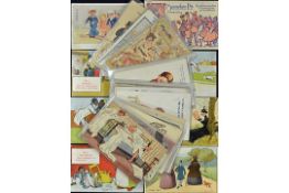 Early 20th Century Assorted Comical Postcards - to include comical children's, signed artist
