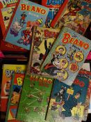 British Comic Books - 'The Dandy' and 'The Beano' hardback books including a 1950s/60s mix, plus