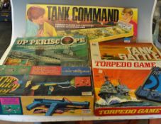 Assorted Game Selection - to include Tank Command, Up Periscope, The Golden Shot, Tank Battle and