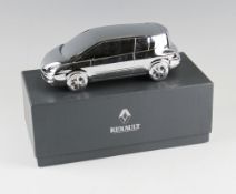 Norev Renault Avantime Chrome Finish Model in original box with acrylic stand.