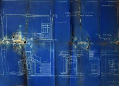 Bhai Ram Singh Plans and Blue prints - A selection of folding plans and blueprints of various