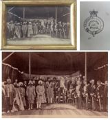 Ambala Durbar of 1869 with Sikh Princes Carte De Visite - A rare carte de visite photograph of The