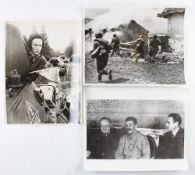 WWII USSR Official War Photographs depicts Churchill in historic Moscow conference with Stalin,