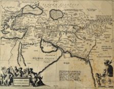 Alexander The Great Map - 'Alexandri Magni Macedonis Expeditio.' - depicting the region covered by