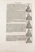 Germany - Nuremburg Cronicle - Incunabula Being Single Leaf Featuring Writing Of The Irish