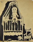 Cuba - Artwork - Manual Vidal (1929-2004) - title to reverse 'Otro de los Chistes Crueles' [