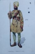 WWI Sikh Soldier Postcard - A French postcard depicting a Sikh Soldiers titled Soldat Hindou, c.1916