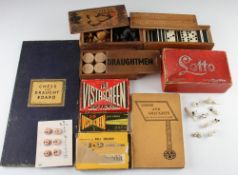 Group of Various Games to include wooden chess set and wooden draughts, both in original boxes,