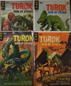 Comic Books - Gold Key Turok Son of Stone includes July, October, and April, condition A/G (4)