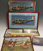 Group of Assorted Wooden Jigsaws including 'Victory' Imperial Airways Empire Flying Boat,