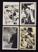c.1960s 'The Man From U.N.C.L.E.' A & B C Trade Cards with facsimile signatures to front, includes