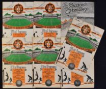 1953/54 Champions season Wolverhampton Wanderers home Football Programmes v Charlton Athletic,