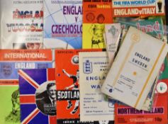 International Football programmes to include England v 1947 Sweden v 1949 Scotland, 1950 Scotland (