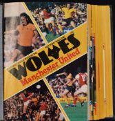 1980/81 Wolverhampton Wanderers complete season home football programmes in a binder. Good.