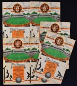 1953/54 Champions season Wolverhampton Wanderers home Football Programmes v Manchester City,