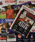 2008/09 Wolverhampton Wanderers away friendly Football Programmes to include Stafford Rangers,