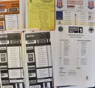 Collection of Wolverhampton Wanderers team sheets for 2002/03 season to include Division 1 play-