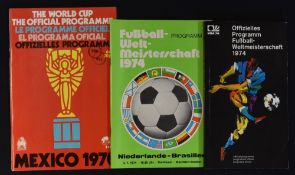 1974 World Cup official tournament football programme (144 pages), 1970 World Cup official