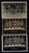 West Bromwich Albion team group postcards 1946/47 x 2, 1947/48. All are stamped A. Wilkes & Son. (