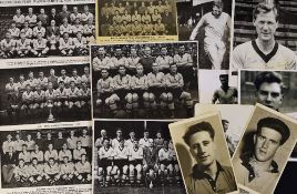 B&W postcards featuring Wolverhampton Wanderers players 1950's onwards to include Bill Slater (