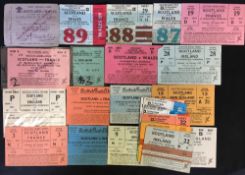 Scotland Rugby Tickets (27) - including 1931 away v Wales at Cardiff, reserved seat for W.F.U