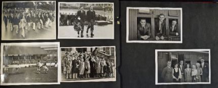 1947 Photographic Album of the South African Football Touring team leaving Durban and arriving and