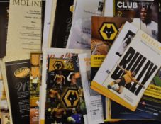 Collection of Wolverhampton Wanderers menus to include 1877 Club (various), Steve Bull dinner,