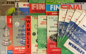 Selection of FA Cup final Football Programmes to include 1953, 1954, 1957, 1958, 1961, 1962, 1963,